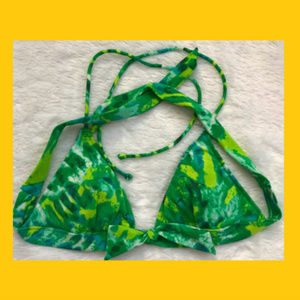 Victoria's Secret Padded Green Bikini Top Small 